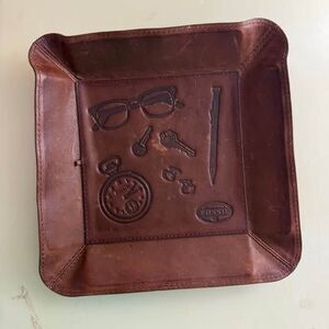 Fossil Valet Tray Catchall Leather